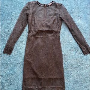 Top shop black lace dress